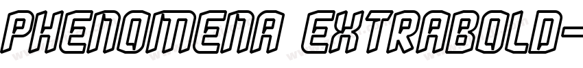 Phenomena ExtraBold字体转换